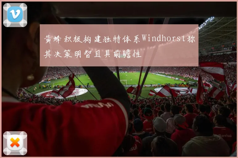 黄蜂积极构建独特体系Windhorst称其决策明智且具前瞻性